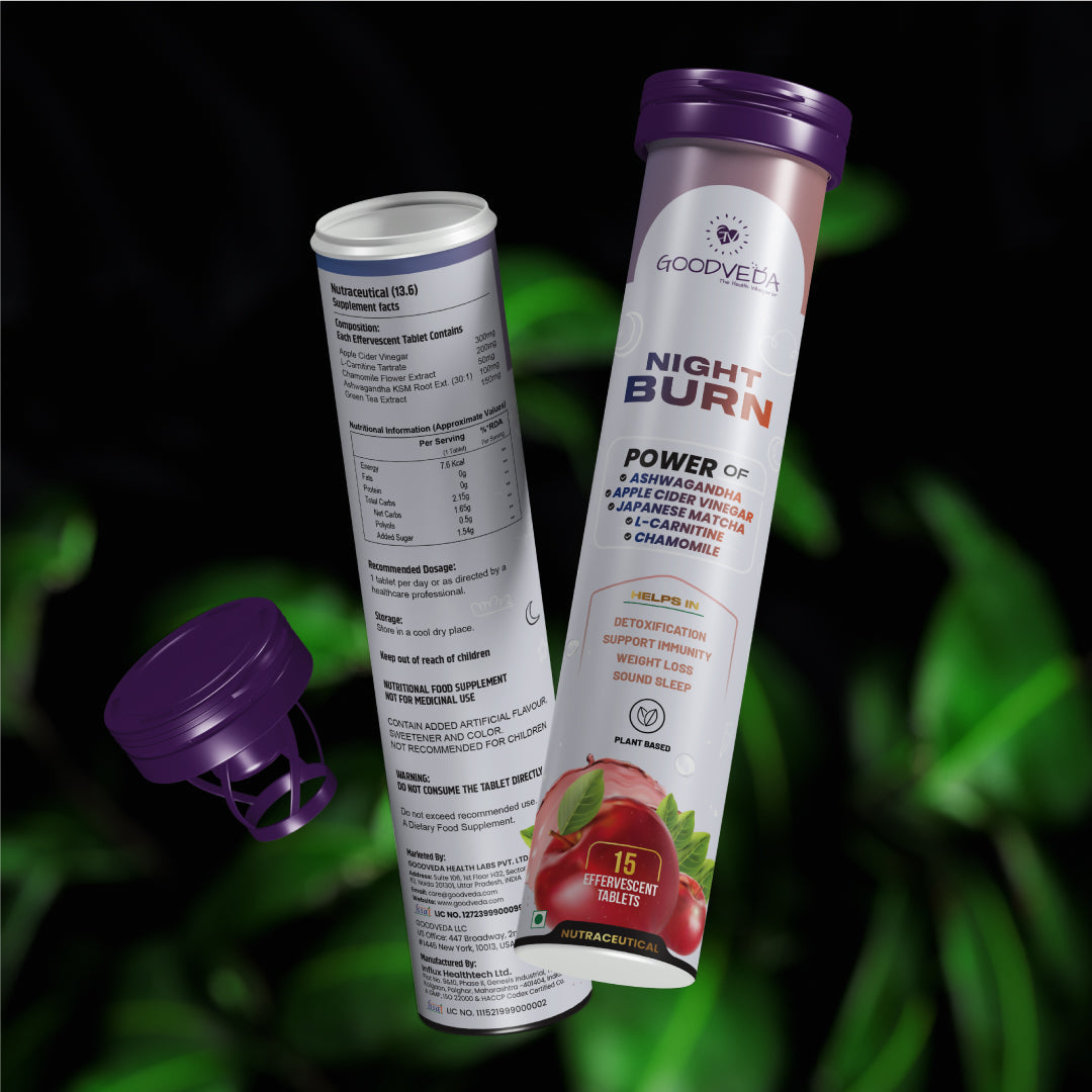 Night Burn Effervescent The Ultimate Evening Ritual for Weight Management, De-Stress and Good Sleep