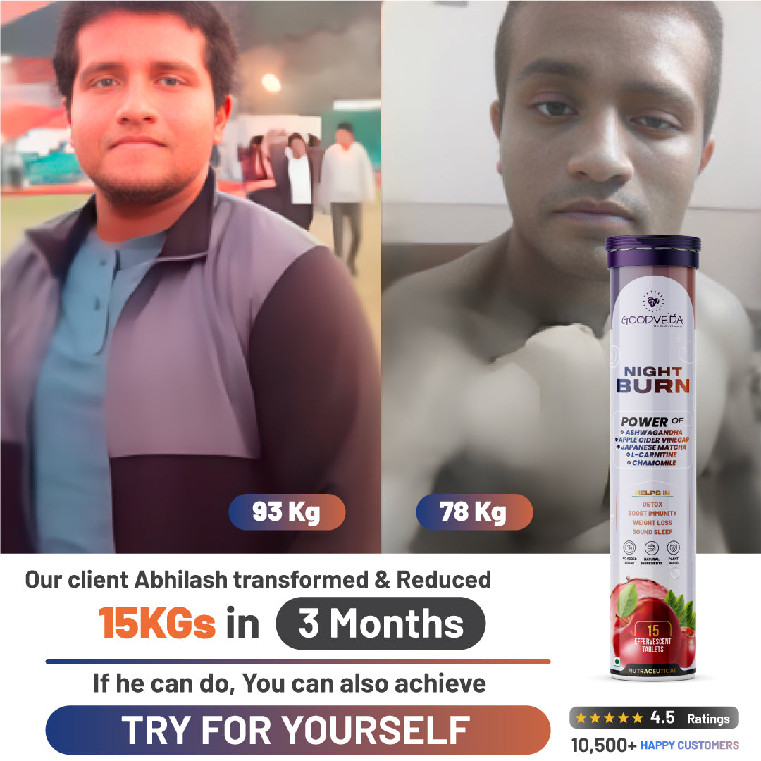 Night Burn Effervescent The Ultimate Evening Ritual for Weight Management, De-Stress and Good Sleep