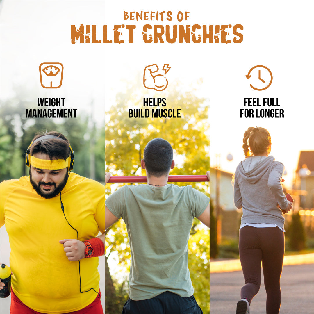 Mad Masala Flavor - Millet Crunchies The Ultimate Healthy Snack for Diabetic Support, Weight Management, and Gut Health