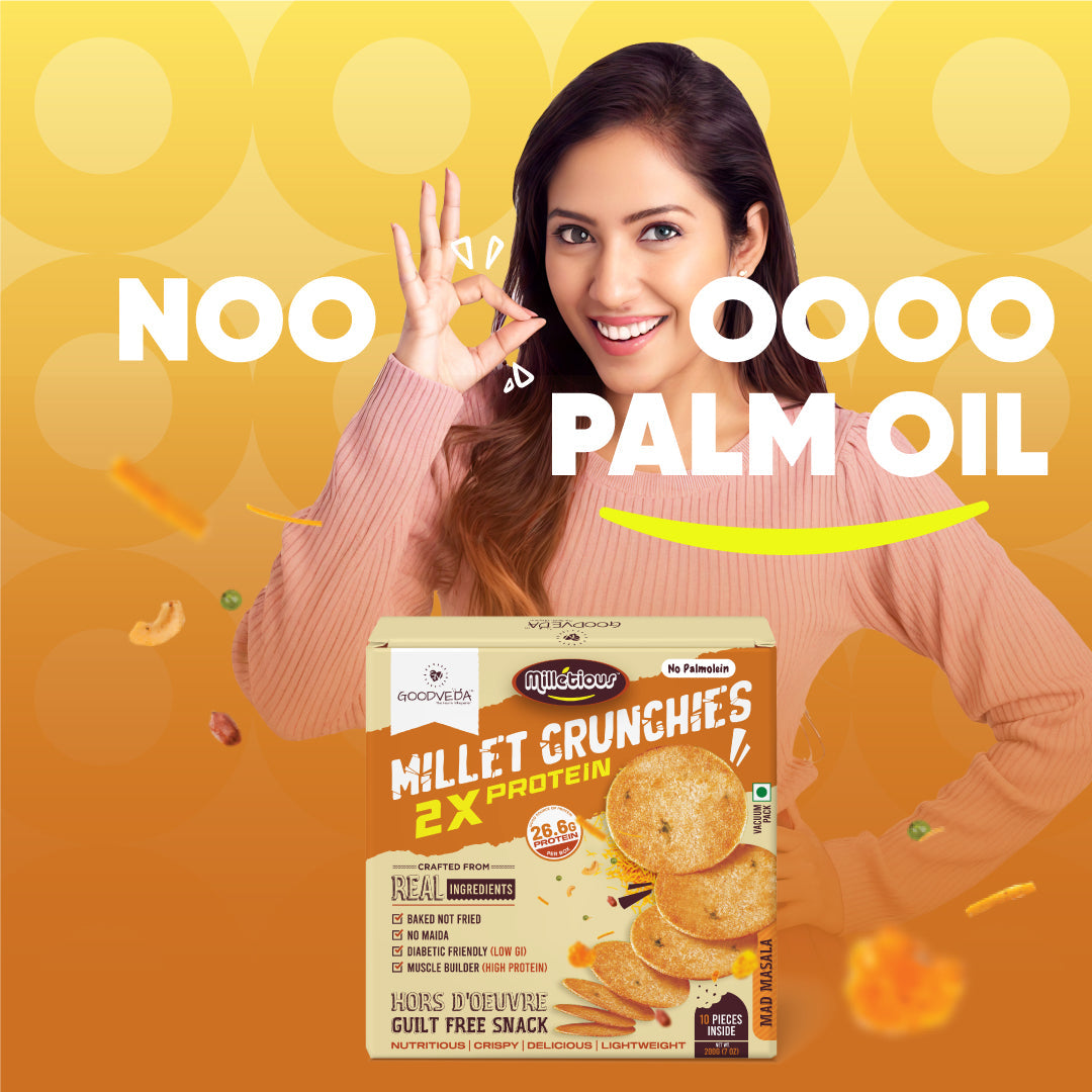Mad Masala Flavor - Millet Crunchies The Ultimate Healthy Snack for Diabetic Support, Weight Management, and Gut Health