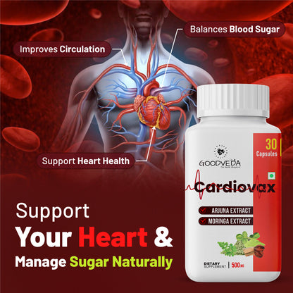 CardioVax #1 ayurvedic formula for promoting heart health. Best results in 50 days.