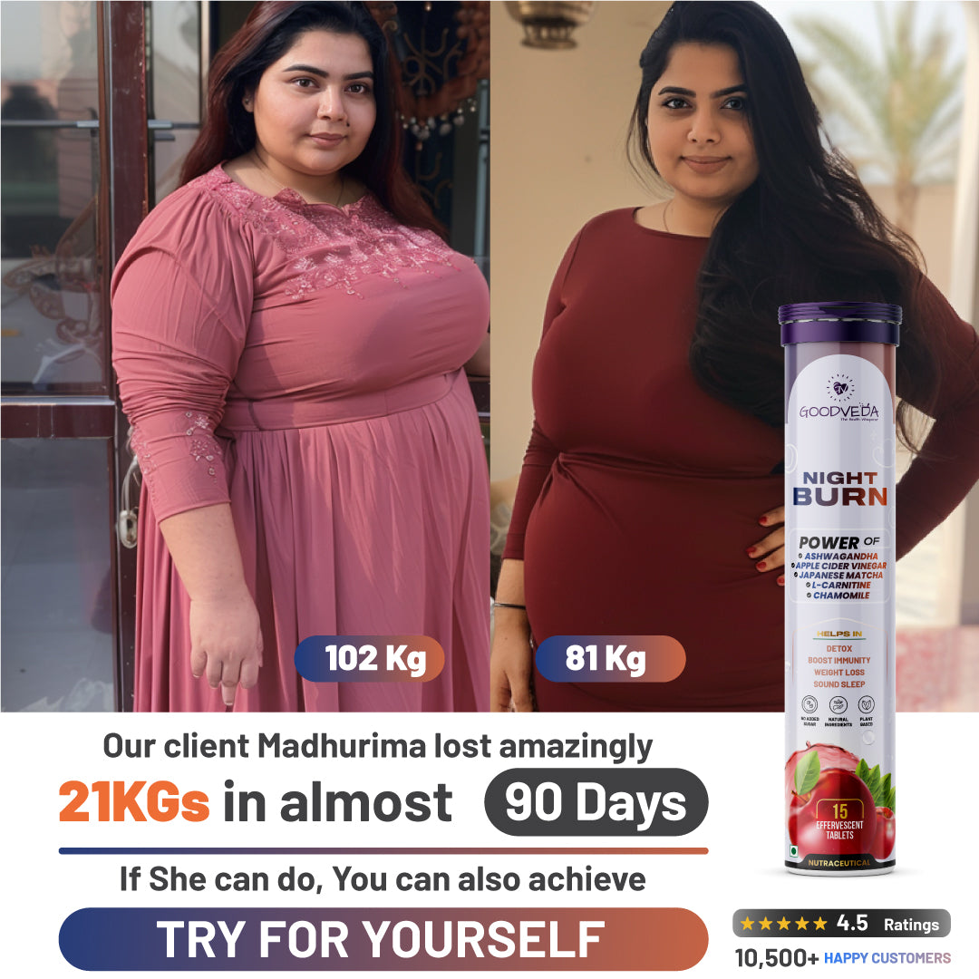 Night Burn Effervescent The Ultimate Evening Ritual for Weight Management, De-Stress and Good Sleep