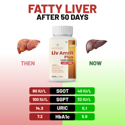LivAmrit Plus: Ultimate 9-in-1 Liver Detox Formula for Cleansing, Repair & Resilience