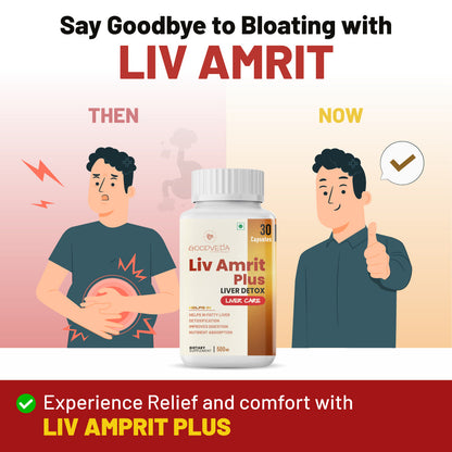 LivAmrit Plus: Ultimate 9-in-1 Liver Detox Formula for Cleansing, Repair & Resilience